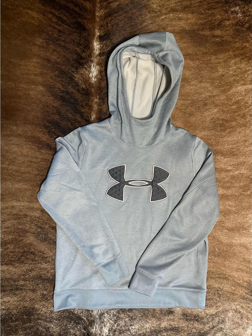 Under Armour Cold Gear Light Grey Hoodie Scubaneck Sweatshirt